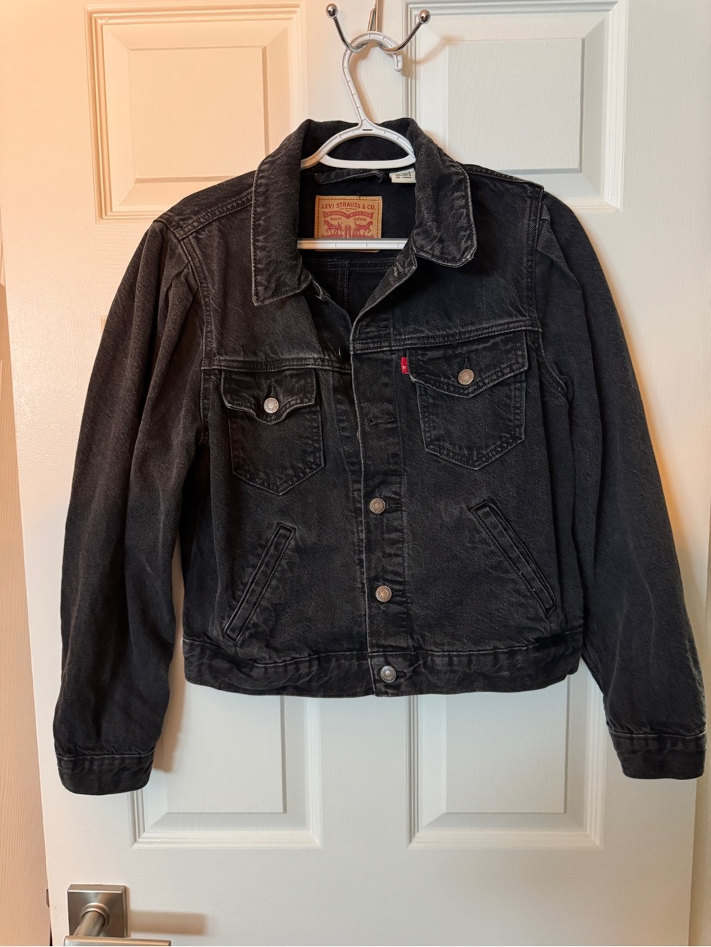 Levi's Washed Black Denim Jacket